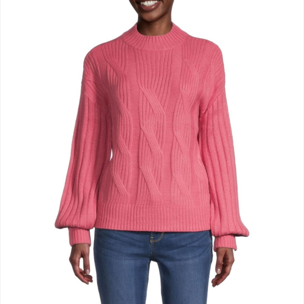 St. John's Bay Womens Pullover Pink Sweater ( M )